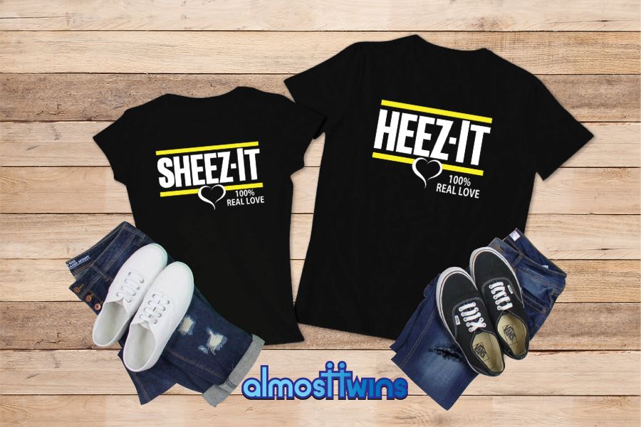 Sheez-it Heez-it matching tshirts set