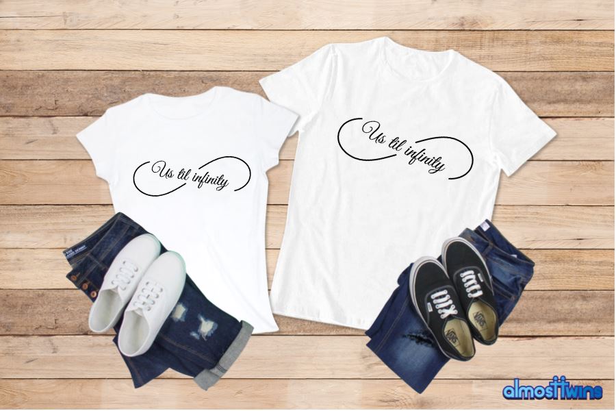 Us Until Infinity matching tshirts set