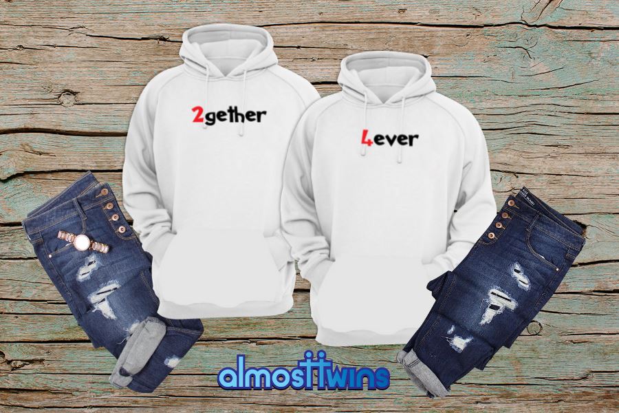 2gether 4ever matching hoodie set