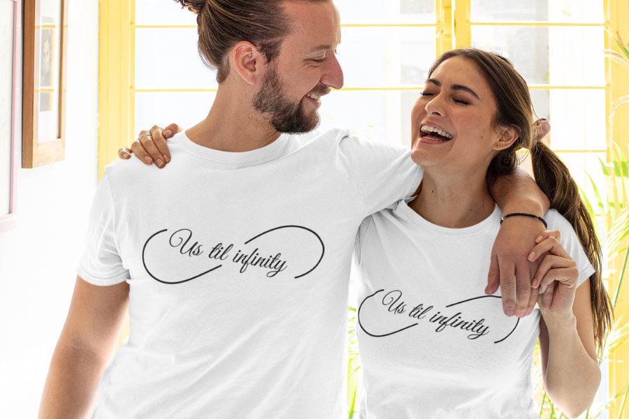 Us Until Infinity matching tshirts set