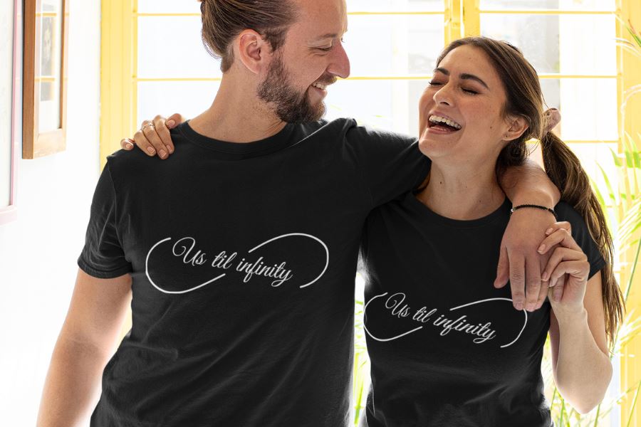 Us Until Infinity matching tshirts set