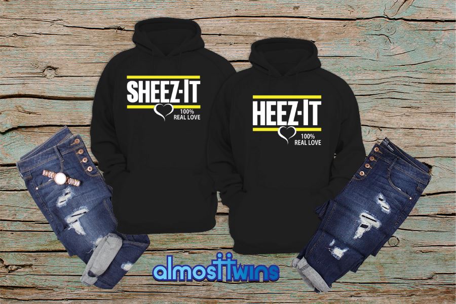 Sheez-it Heez-it matching hoodies set