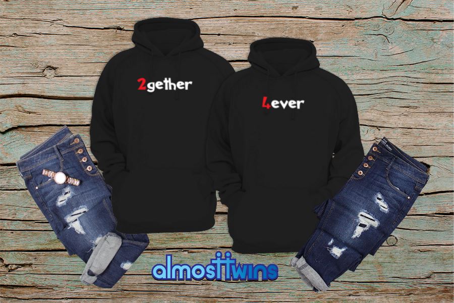 2gether 4ever matching hoodie set