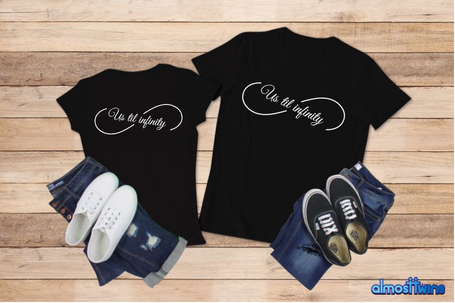 Us Until Infinity matching tshirts set