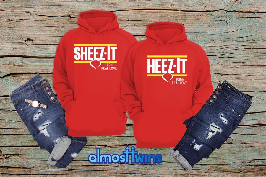 Sheez-it Heez-it matching hoodies set