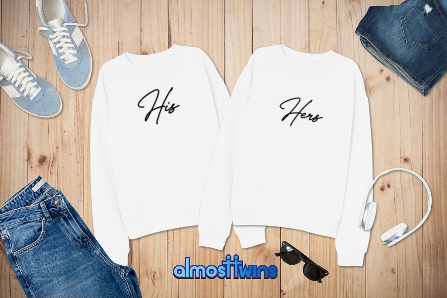 His Hers matching sweatshirts set