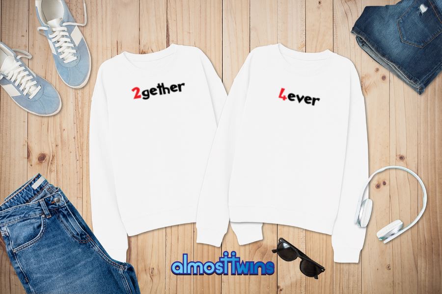 2gether 4ever matching sweatshirts set