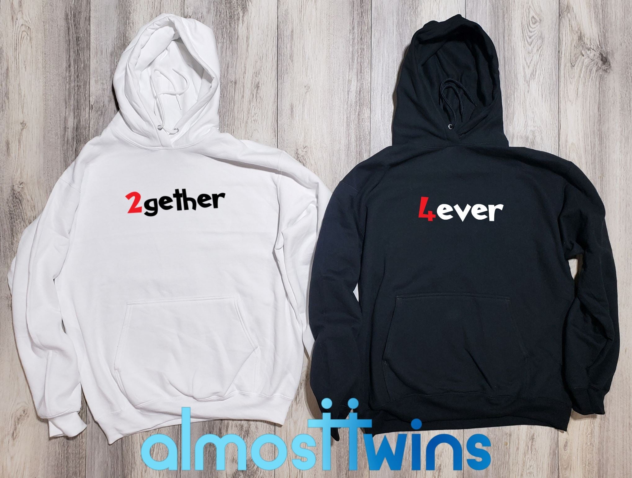 2gether 4ever matching hoodie set