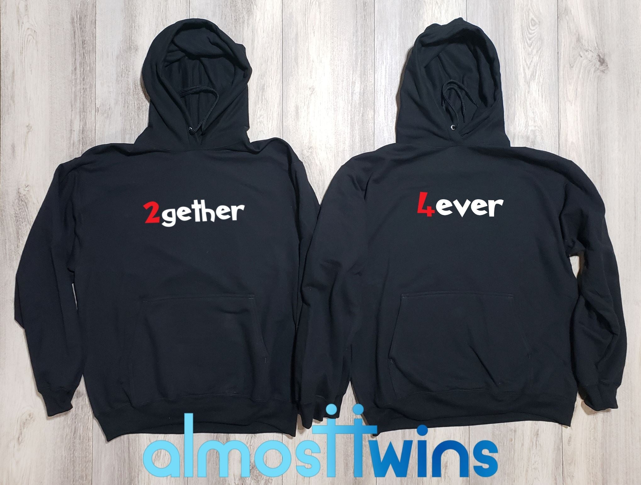 2gether 4ever matching hoodie set