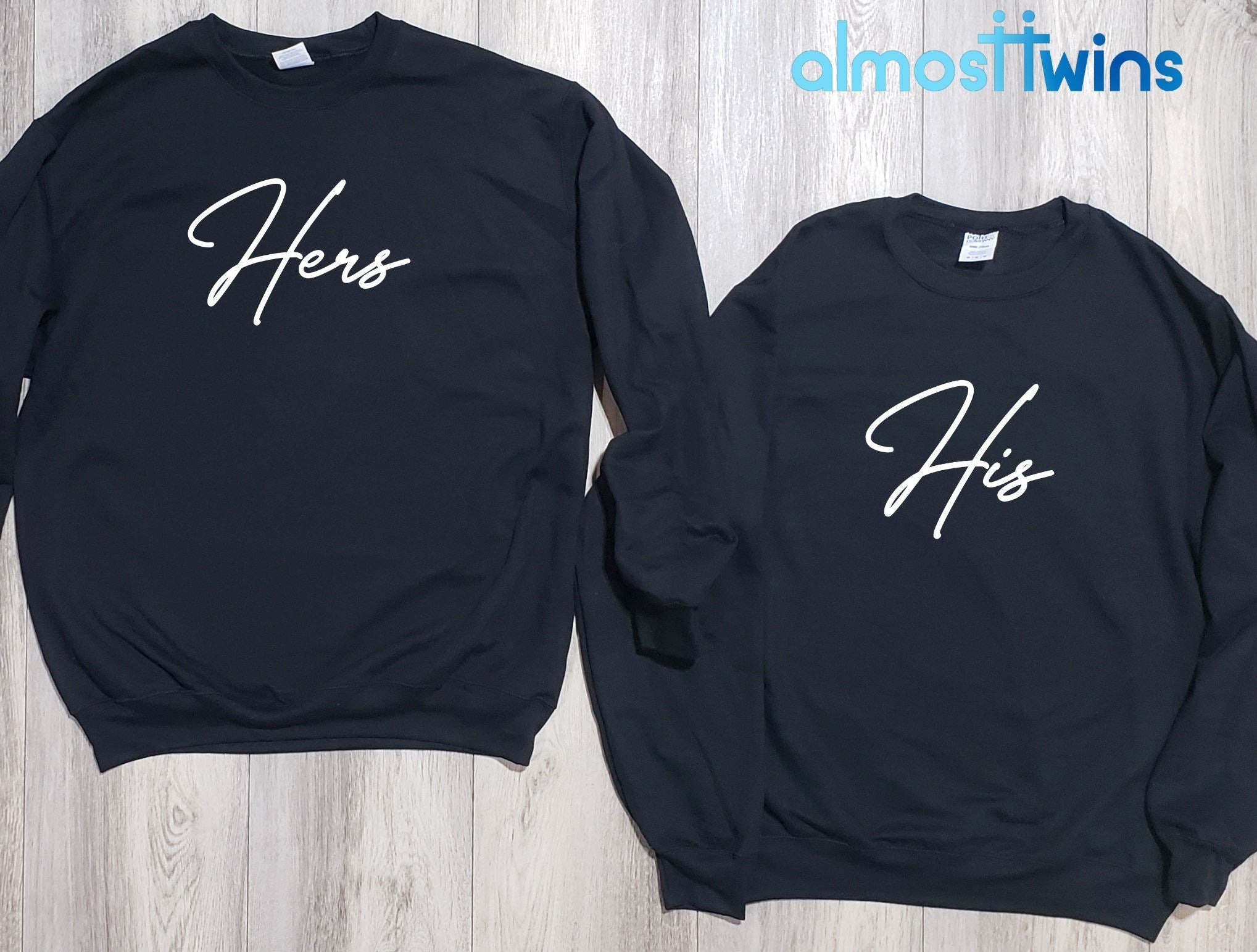 His Hers matching sweatshirts set