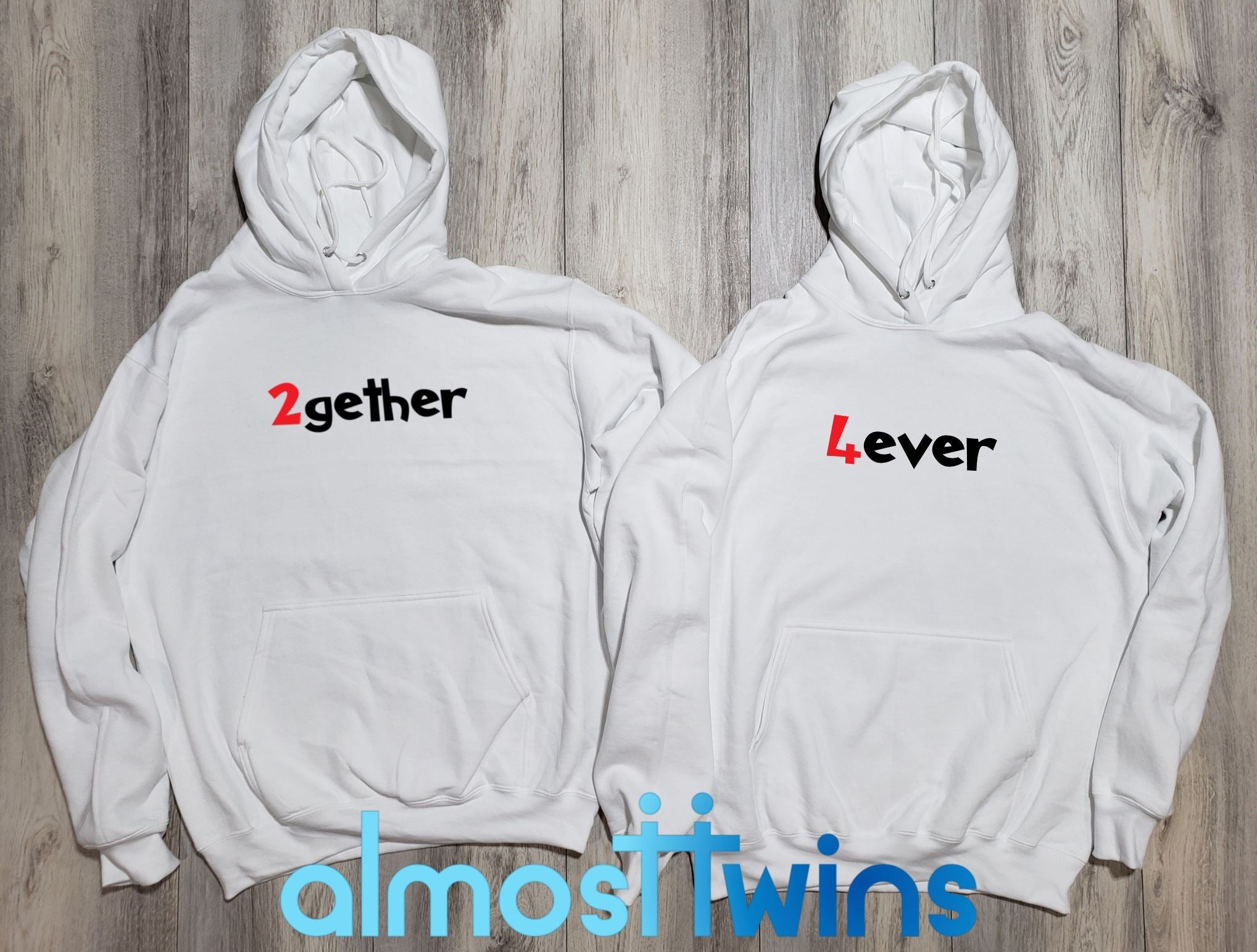 2gether 4ever matching hoodie set