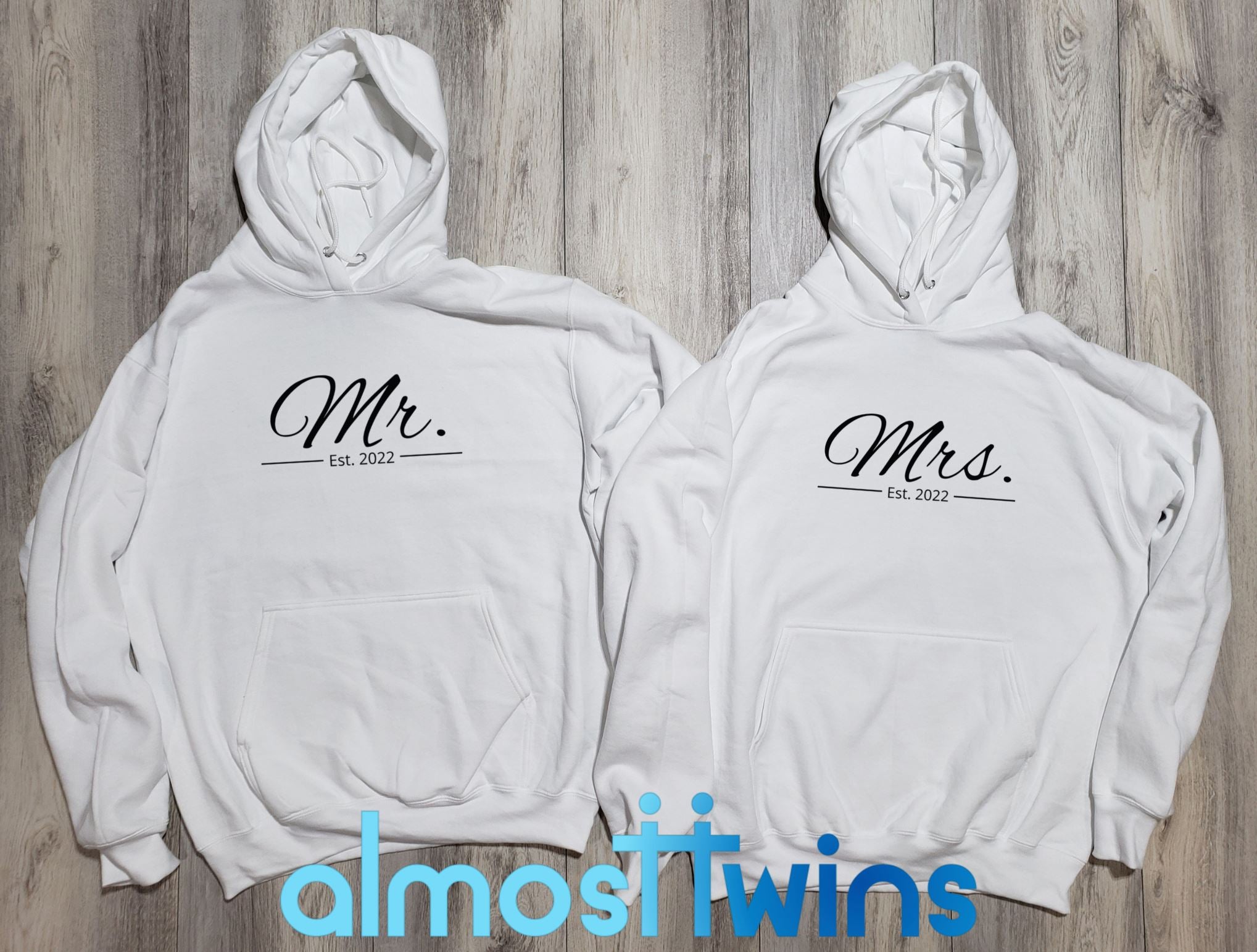 Mr. Mrs. matching hoodie set