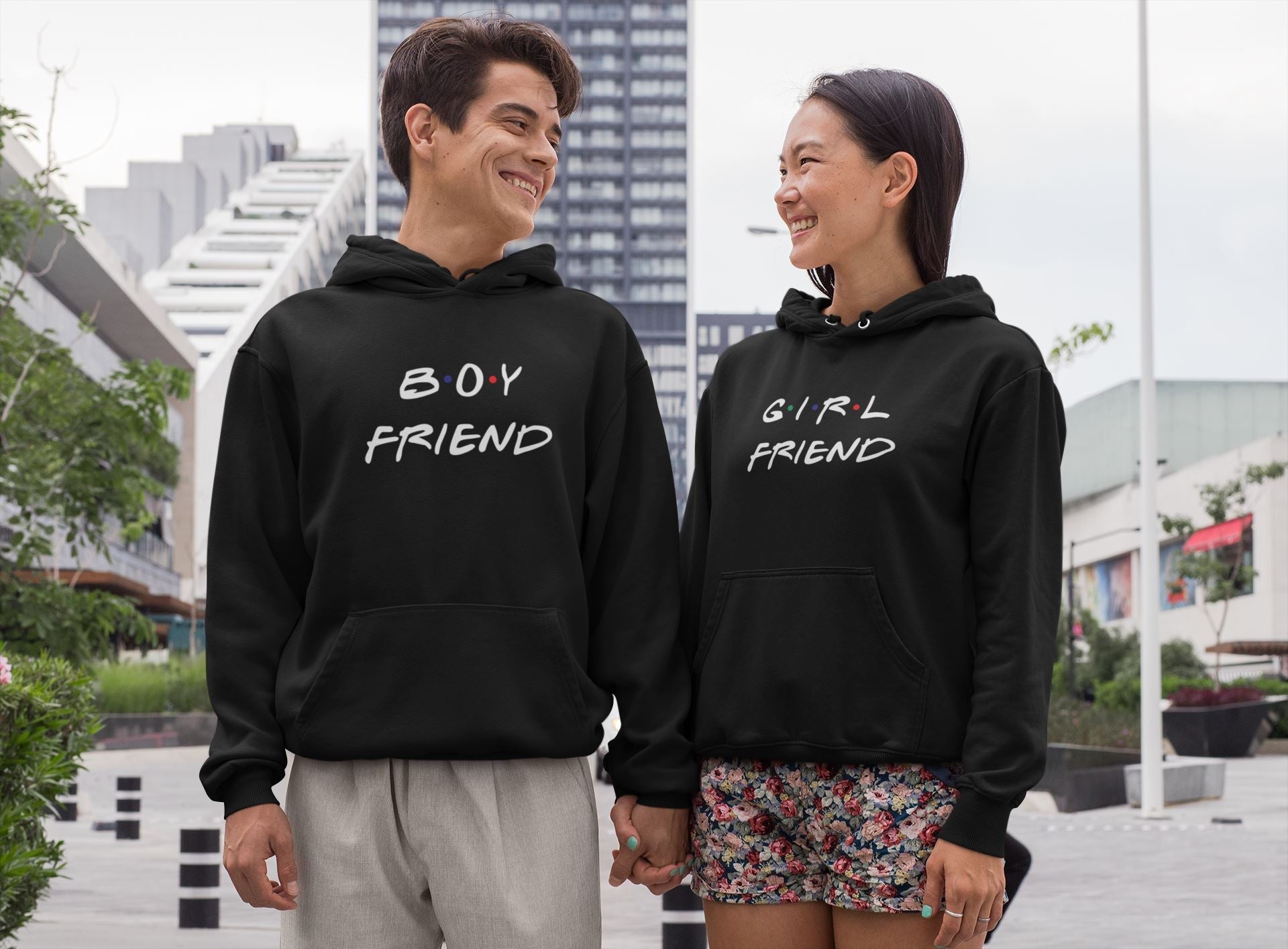 Boyfriend/Girlfriend matching couple hoodies set