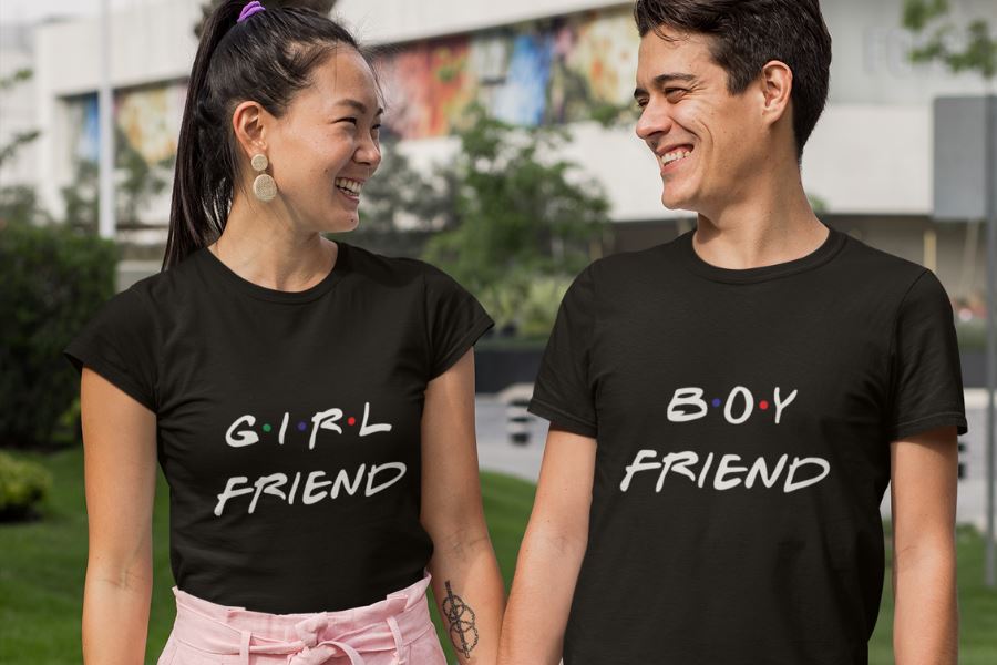 Boyfriend/Girlfriend matching tshirts set