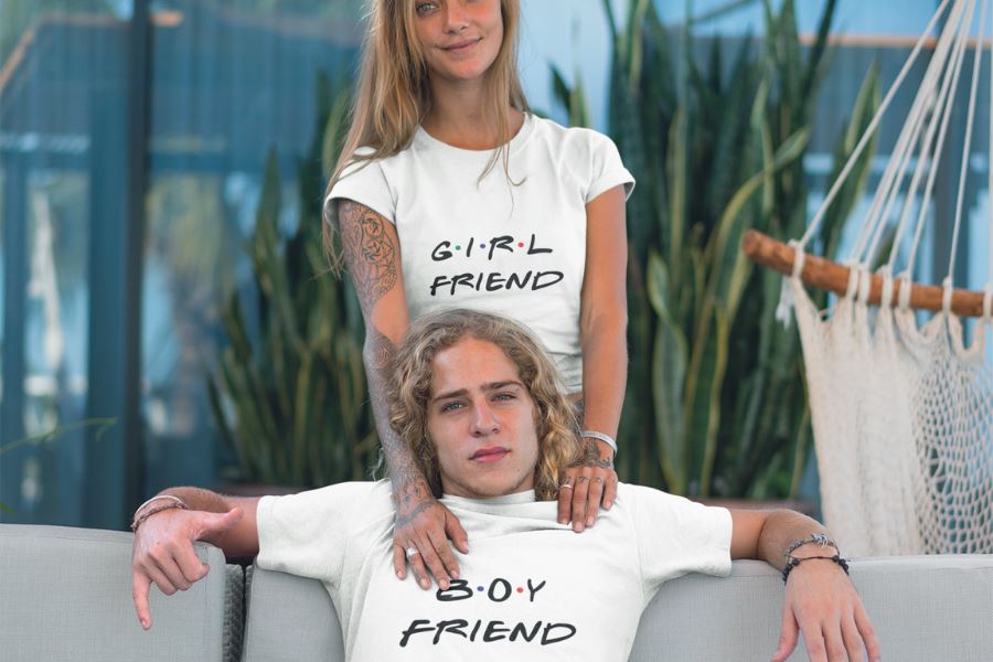 Boyfriend/Girlfriend matching tshirts set