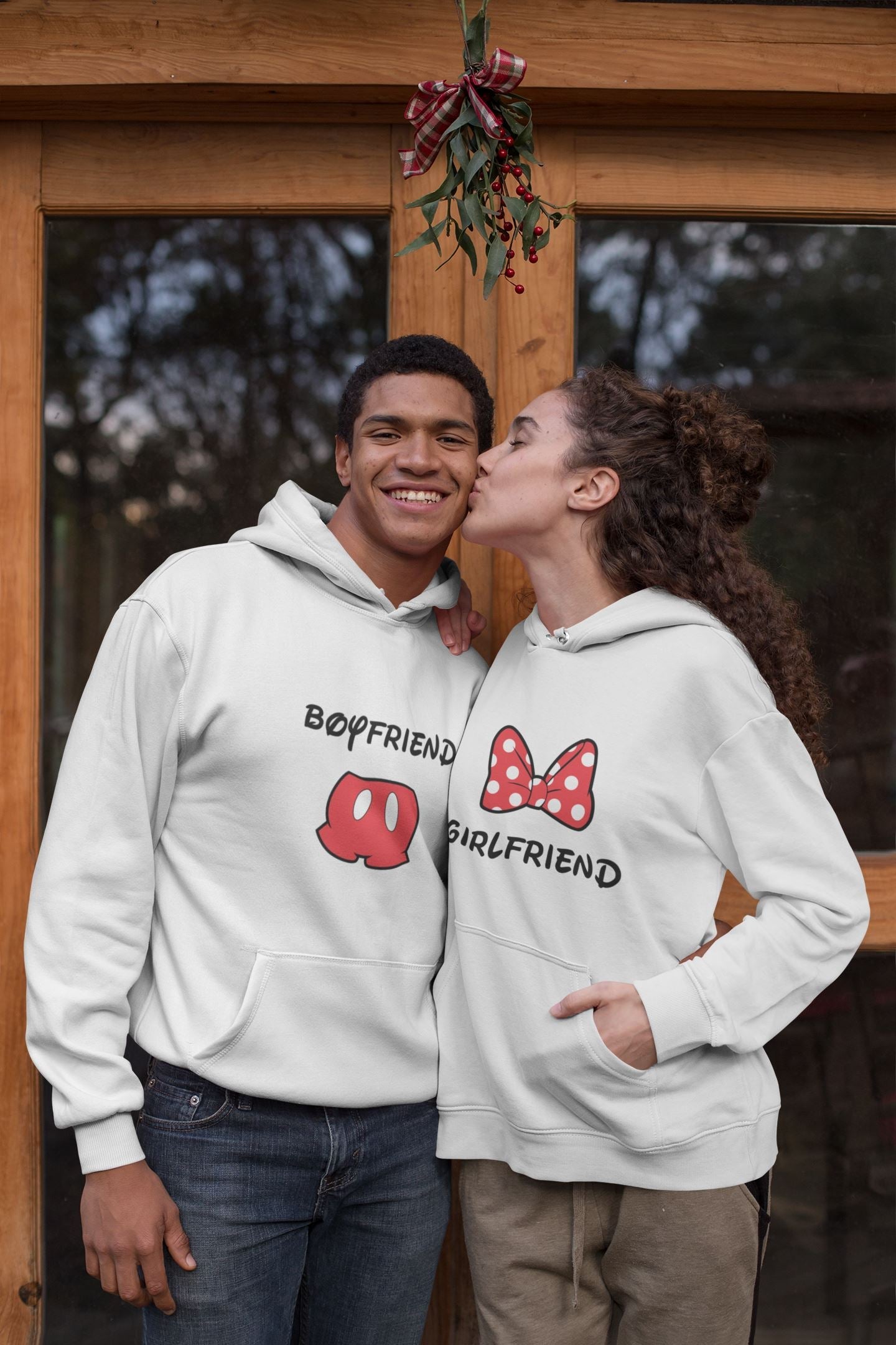 Boyfriend/Girlfriend matching couple hoodies set