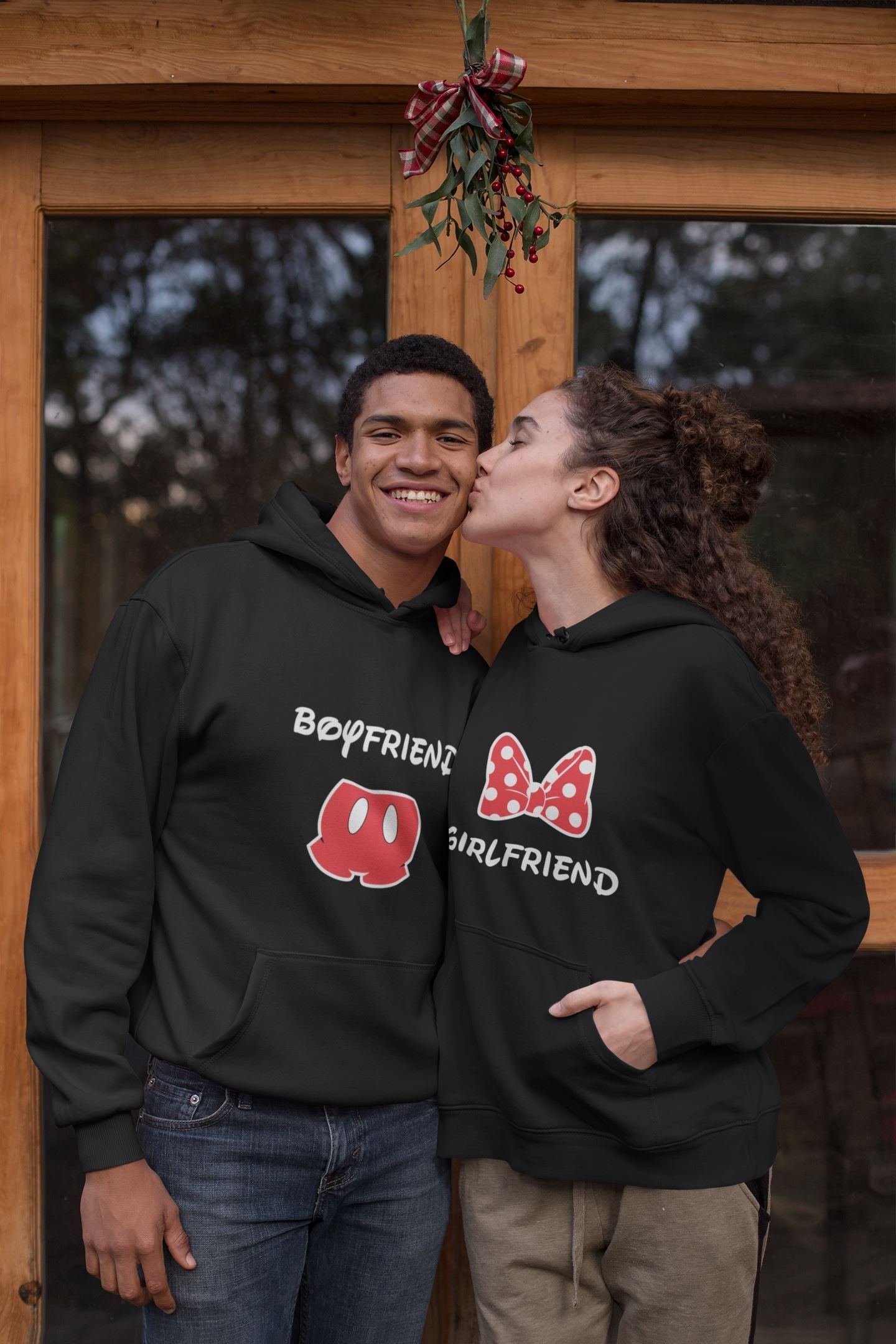 Boyfriend/Girlfriend matching couple hoodies set